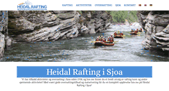 Desktop Screenshot of heidalrafting.no